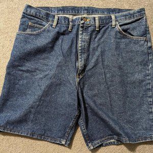 Mens Wrangler Jean Shorts, Size 44, 100% Cotton, Spot where sewn from tear
